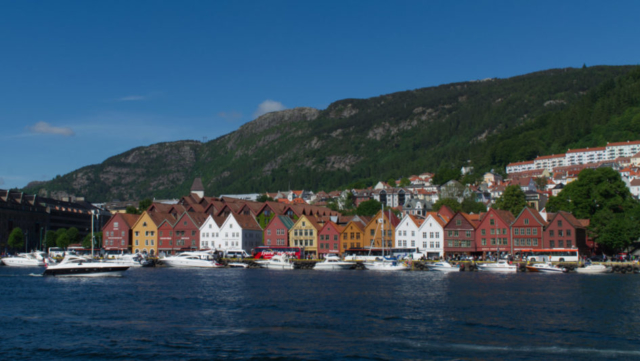 Bergen, vista del quartiere anseatico